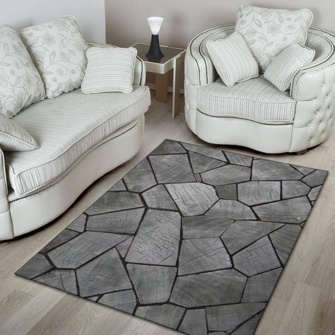 Image of Stacked Wood Area Rug Rugs