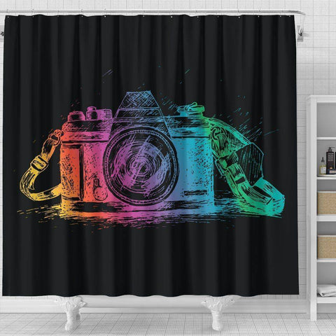 Image of Camera Shower Curtain, V.1 shower curtain