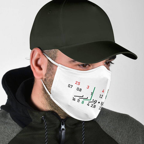 Image of Focal Length Face Mask White Face Mask
