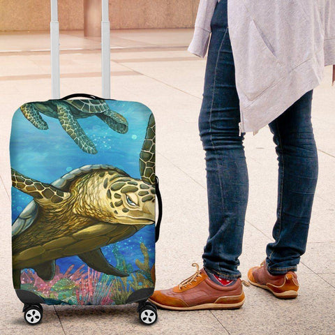 Image of Cool Turtle Luggage Cover V4