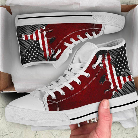 Image of American Eagle Of Freedom High Tops Shoes