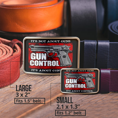 Image of Gun Control Belt Buckle
