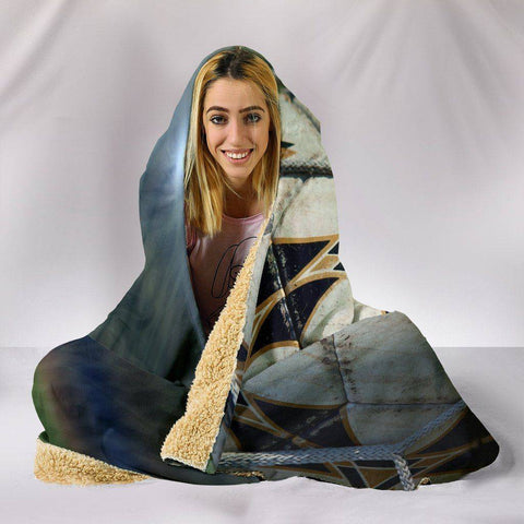 Image of Premium Hoodie Blanket with Football