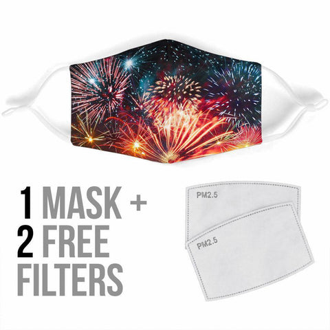 Image of Fireworks Face Mask V3 Face Mask