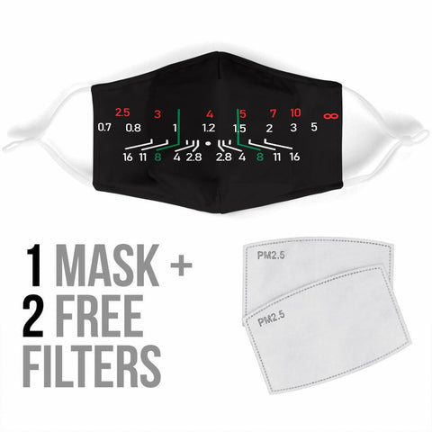 Image of Focal Length Face Mask Black