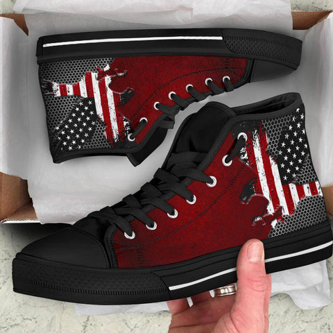 Image of American Eagle Of Freedom High Tops Shoes