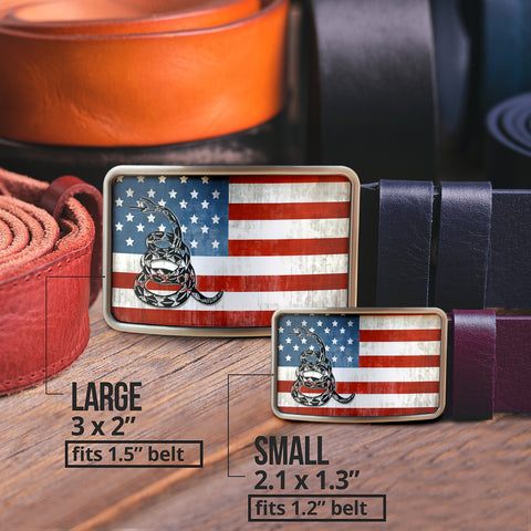 Image of American Flag 2A Belt Buckle