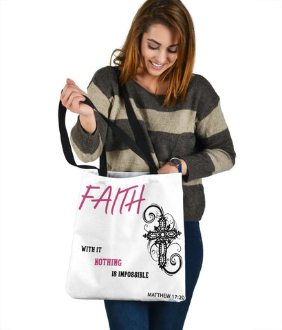 Image of Nothing Is Impossible, Matthew 17:20, Tote Tote Bag