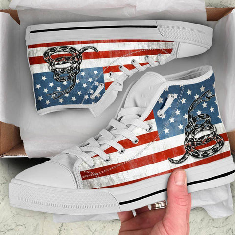 Image of 'Merica Dont Tread On Me Canvas Shoes Shoes