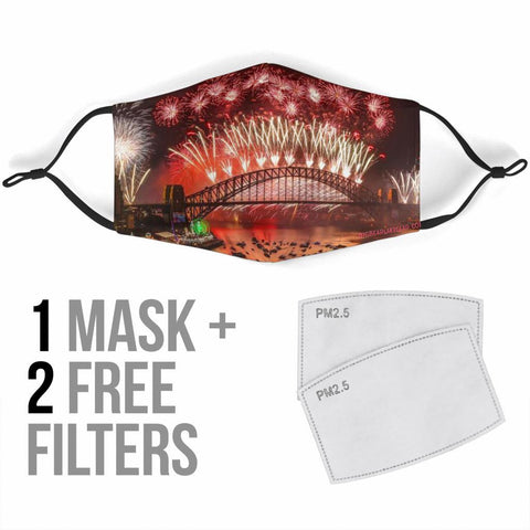 Image of Fireworks Face Mask V1