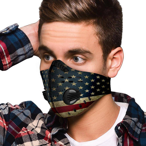 Image of Premium American Flag Face Mask Face Mask