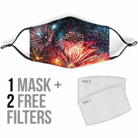 Image of Fireworks Face Mask V3 Face Mask 
