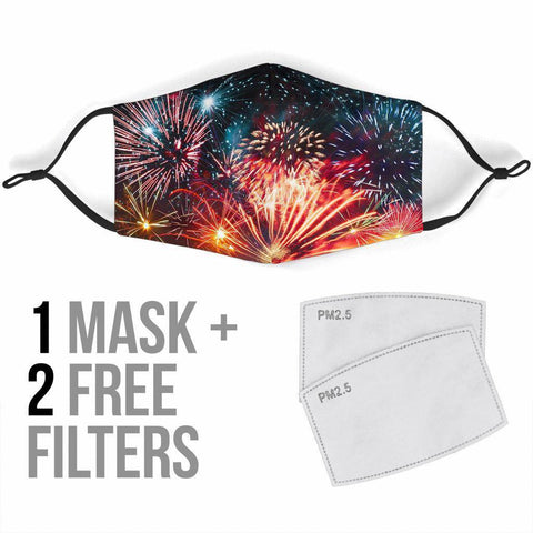Image of Fireworks Face Mask V3 Face Mask