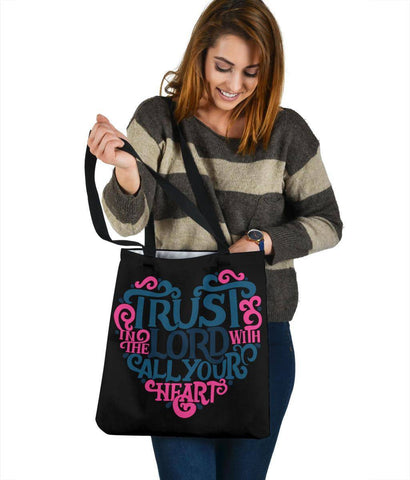 Image of Trust In The Lord, Canvas Tote Bags Tote Bag