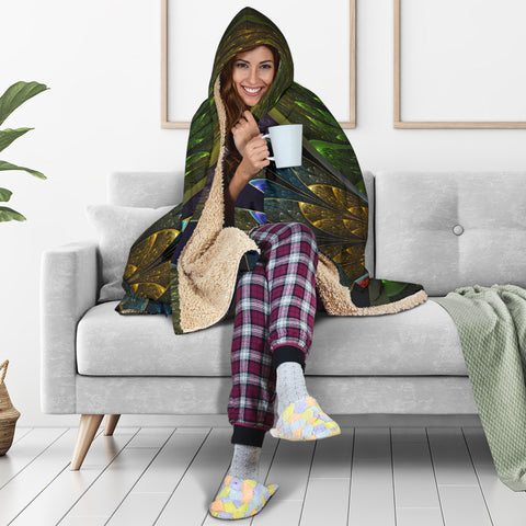 Image of Fractal Hooded Blanket V.3