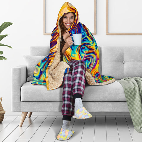Image of Fractal Hooded Blanket V.5