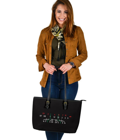 Image of Focal Length Tote, Large Vegan Leather Bags