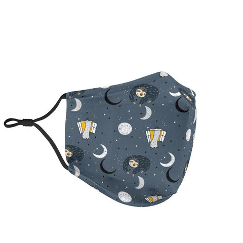 Image of Sleeping Space Sloth Face Mask Face Mask