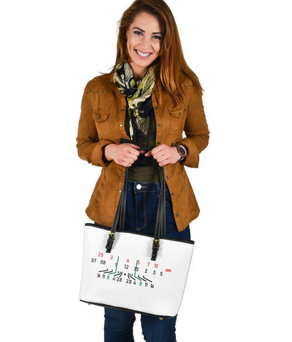 Image of Focal Length, Vegan Leather Tote, White Bags