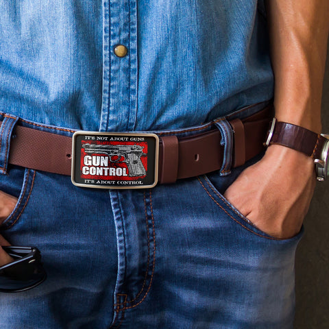 Image of Gun Control Belt Buckle