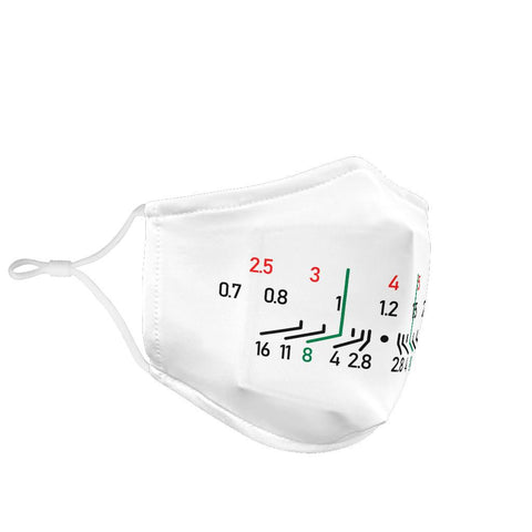Image of Focal Length Face Mask White Face Mask