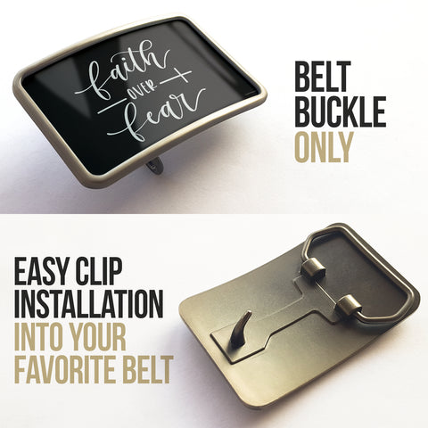 Image of Faith Over Fear Belt Buckle