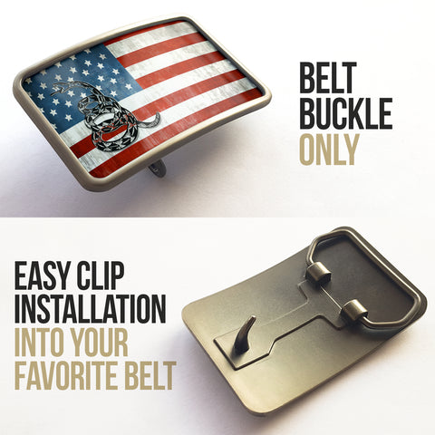 Image of American Flag 2A Belt Buckle
