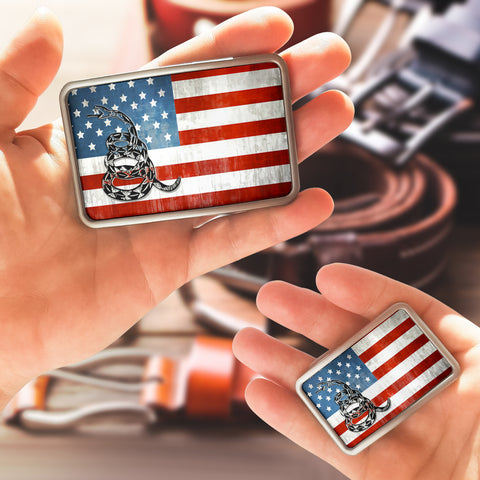 Image of American Flag 2A Belt Buckle