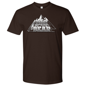 Big Bear V.2, Mens T-shirt Next Level Mens Shirt Dark Chocolate S