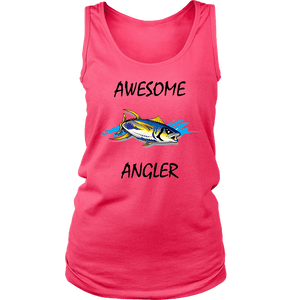 You're An Awesome Angler | V.1 Mistral T-shirt District Womens Tank Neon Pink S