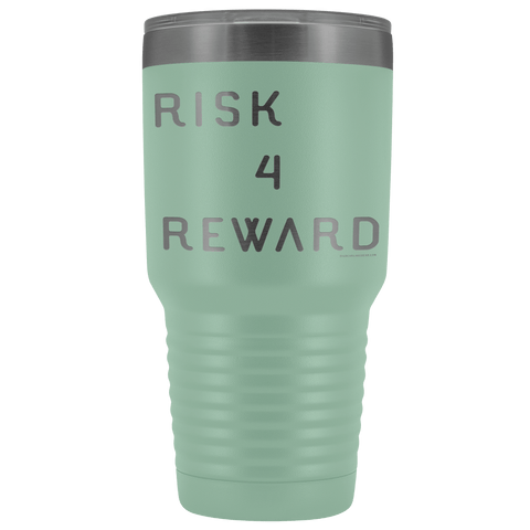 Image of Risk 4 Reward | Try Things and Get Rewards | 30 oz Tumbler Tumblers Teal 