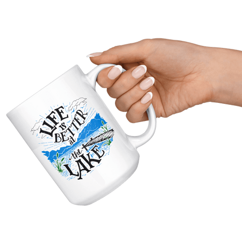 Image of Life is Better at the Lake | 15oz. mug Drinkware