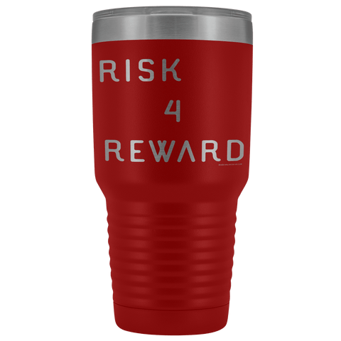 Image of Risk 4 Reward | Try Things and Get Rewards | 30 oz Tumbler Tumblers Red 
