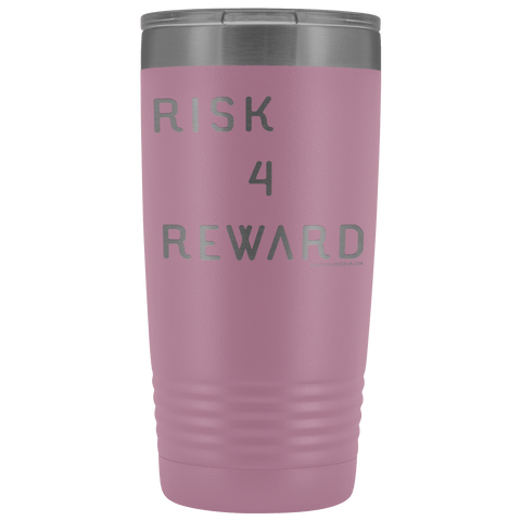 Image of Risk 4 Reward | Try Things and Get Rewards | 20 oz Tumbler Tumblers Light Purple