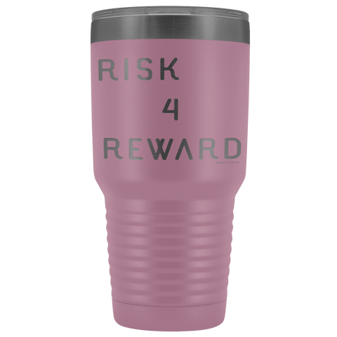 Image of Risk 4 Reward | Try Things and Get Rewards | 30 oz Tumbler Tumblers Light Purple 