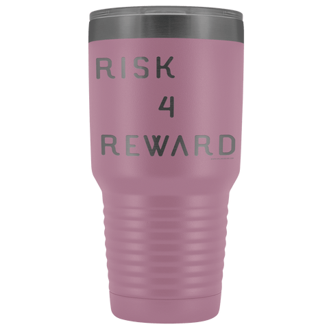 Image of Risk 4 Reward | Try Things and Get Rewards | 30 oz Tumbler Tumblers Light Purple