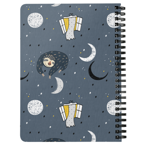 Image of Sleeping Space Sloth Journal | Spiral