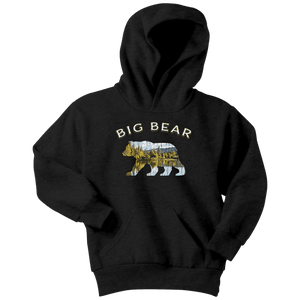 Big Bear v.1, Hoodies T-shirt Youth Hoodie Black XS
