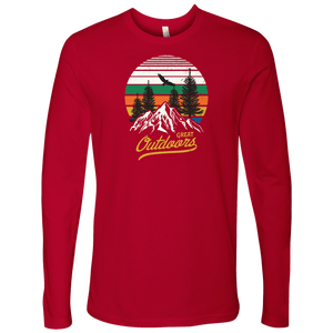 Great Outdoors Shirts | Mens T-shirt Next Level Mens Long Sleeve Red S