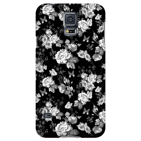 Image of Butterflies and Flowers Phone Case Phone Cases Galaxy S5