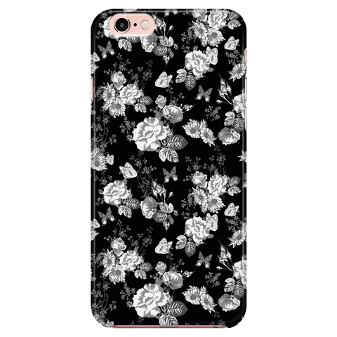 Image of Butterflies and Flowers Phone Case Phone Cases iPhone 7/7s/8
