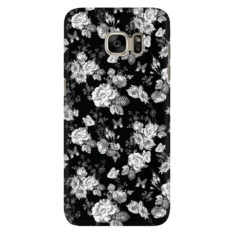 Image of Butterflies and Flowers Phone Case Phone Cases Galaxy S7