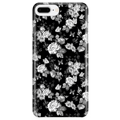 Image of Butterflies and Flowers Phone Case Phone Cases iPhone 7 Plus/7s Plus/8 Plus