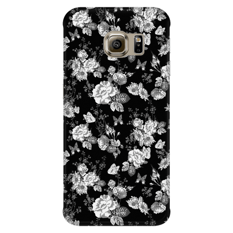 Image of Butterflies and Flowers Phone Case Phone Cases Galaxy S6 Edge