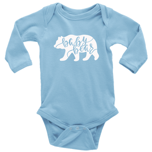 Baby Bear Shirts and Onesies T-shirt Long Sleeve Baby Bodysuit Light Blue NB