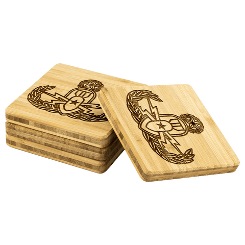 Image of EOD Master Crab on Premium Bamboo Coasters Coasters