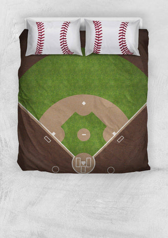 Image of Awesome Baseball Bedding, Black