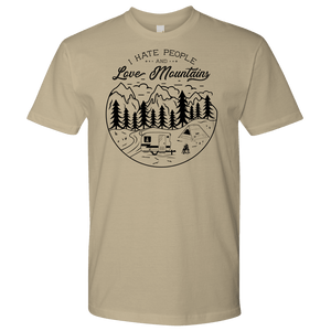 Love The Mountains Mens T-shirt Next Level Mens Shirt Sand S