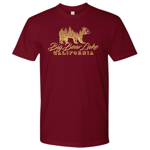 Big Bear Lake California V.2, Mens, Gold T-shirt Next Level Mens Shirt Cardinal S