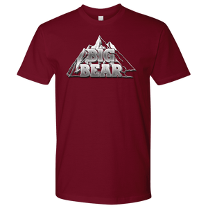 Big Bear V.2, Mens T-shirt Next Level Mens Shirt Cardinal S